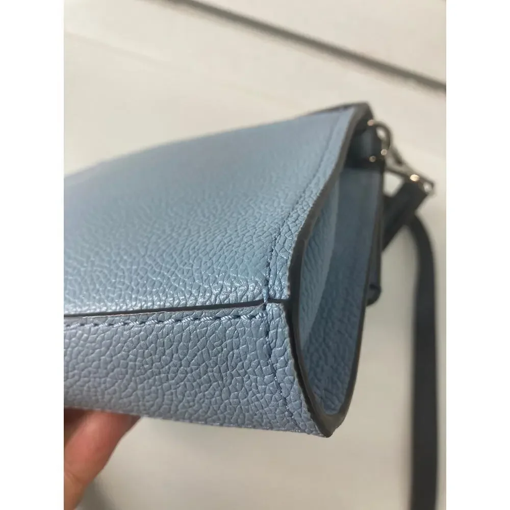 MICHAEL KORS MINI BLUE PEBBLED LEATHER WOMENS CROSBODY BAG